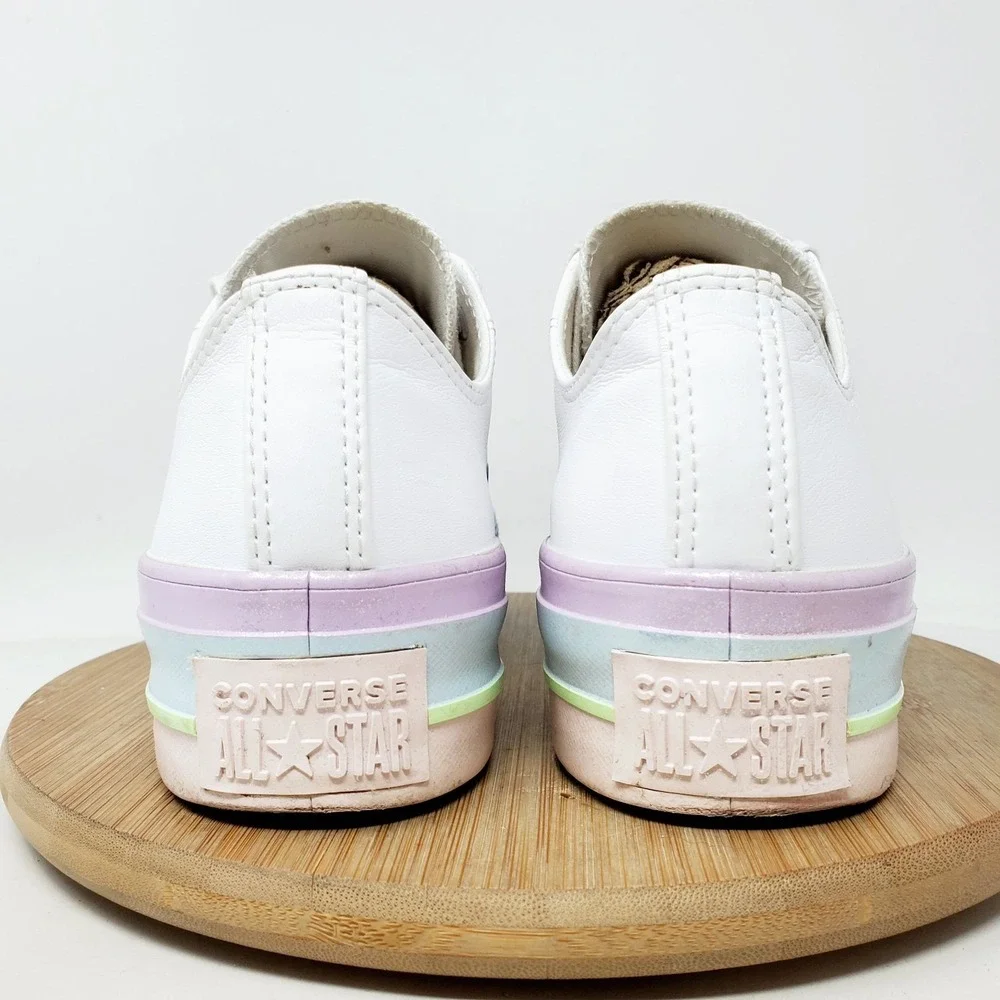 Converse All Star Lift Platform Shoes Womens 7.5 Glitter Colorful Chunky Sneaker